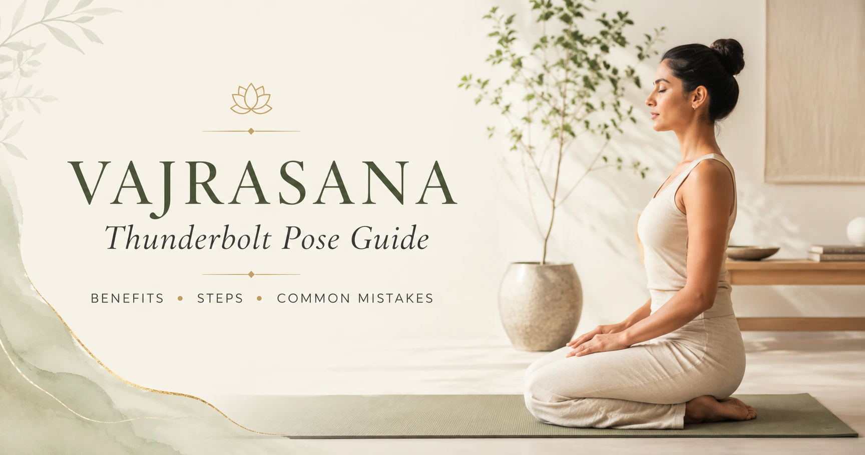 Vajrasana (Thunderbolt Pose): 7 Key Benefits, Step-by-Step Steps, and Alignment Guide