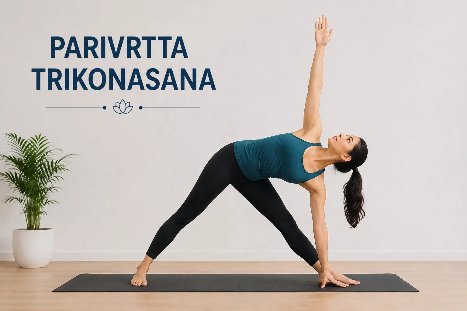 Parivrtta Trikonasana (Revolved Triangle Pose): Improve Balance and Enhance Spinal Mobility