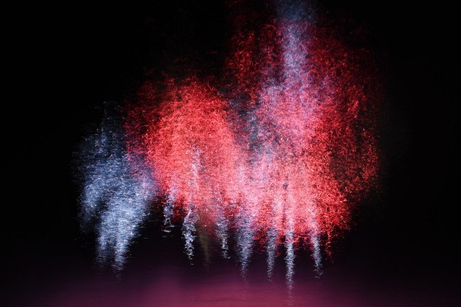 Japan makes water soluble fire works