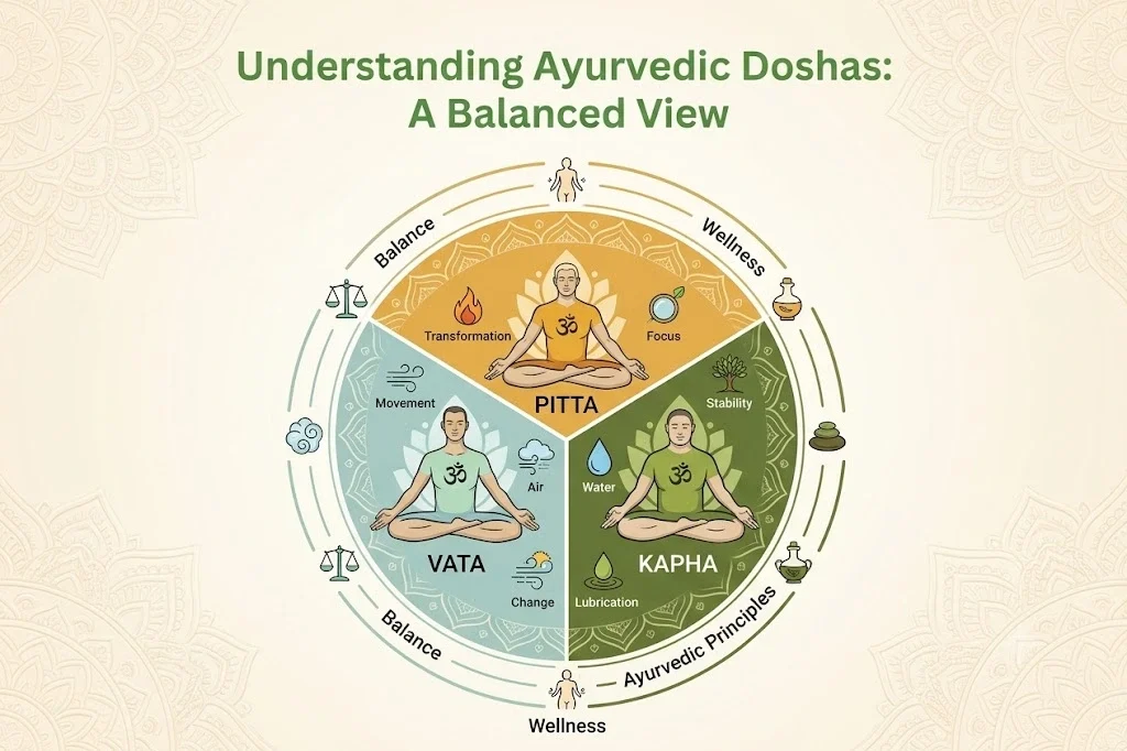 Ayurvedic Doshas Guide: Vata, Pitta, and Kapha