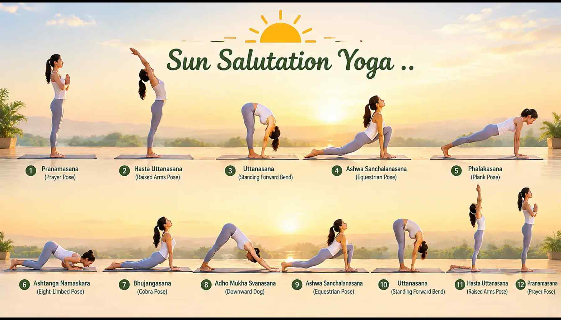 Sun Salutation Yoga: Mastering Surya Namaskar